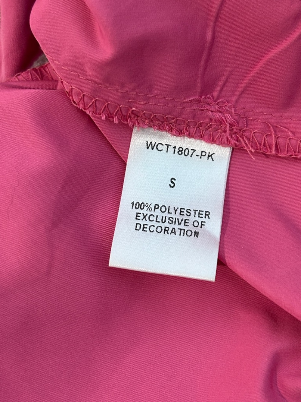 THML Pink Embroidered Ruffle Sleeve Top Size Small EUC - Picture 5 of 5